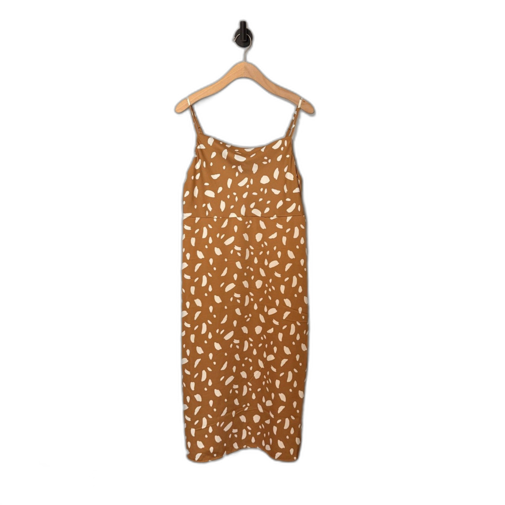 NWT Old Navy Womens Sheath Dress Size Medium Sleeveless Cowl Neck Midi Satin